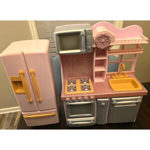 Our Generation Purple Kitchen & Refrigerator Set No Accessories for 18" Dolls